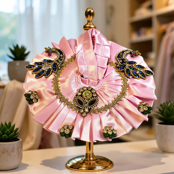 Light_Pink_Satin_Embroidered_Laddu_Gopal_Deity_Dress