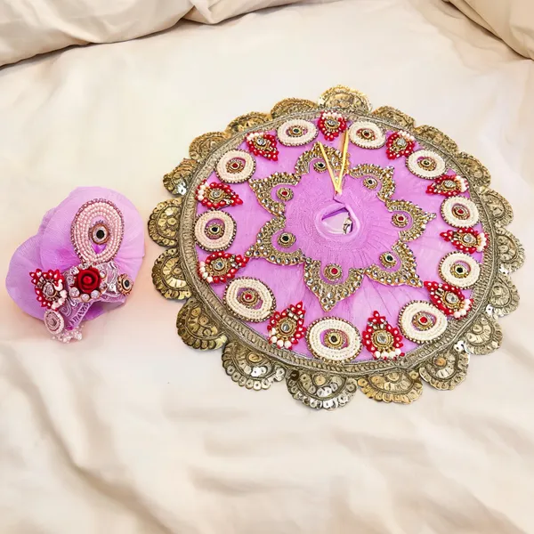 Purple_Satin_Embroidered_Laddu_Gopal_Deity_Dress_With_Pagdi