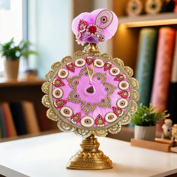 Purple_Satin_Embroidered_Laddu_Gopal_Deity_Dress_With_Pagdi