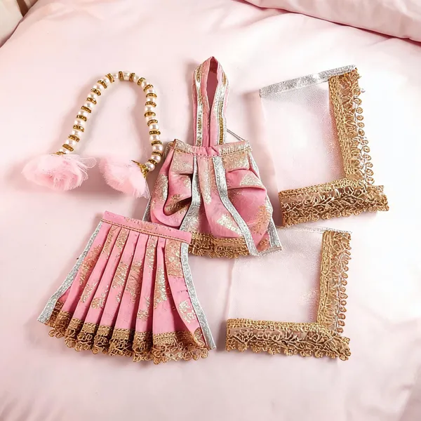 Light_Pink_Satin_Gold_Lace_Deity_Dress_Set_With_Patka_Chunni