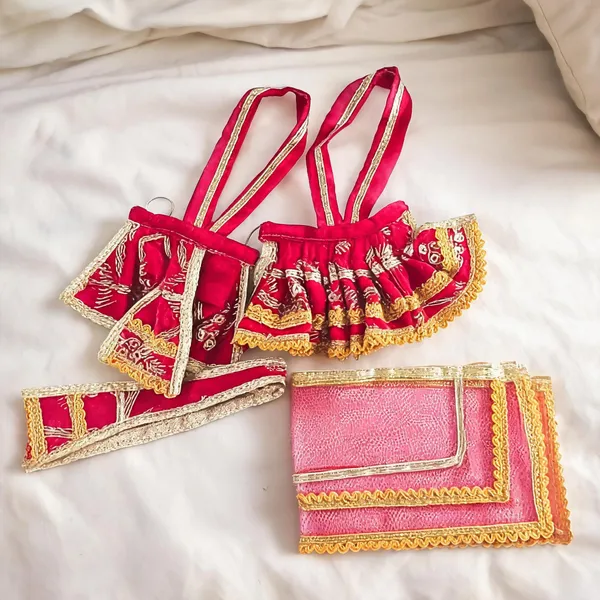 Light_Pink_Satin_Embroidered_Deity_Dress_Set_With_Patka_Chunni