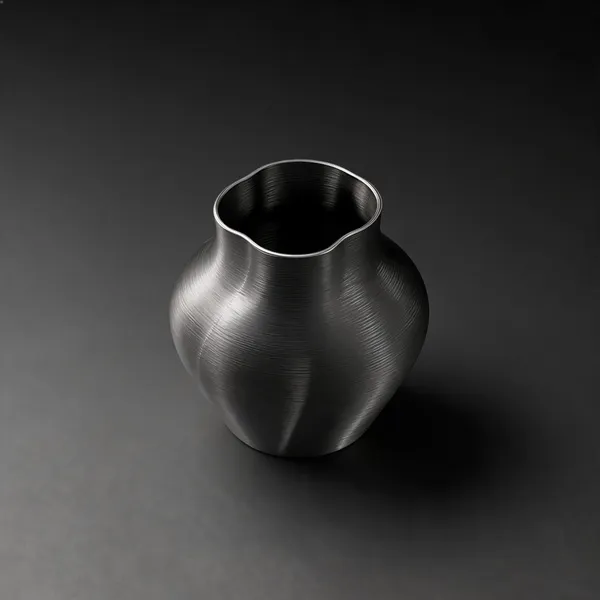 Black_Pla_Modern_Textured_Wave_Vase