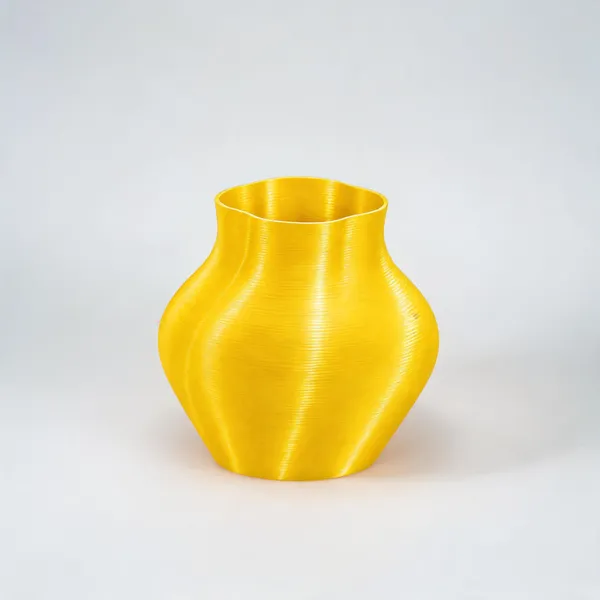 Lemon_Yellow_Pla_Modern_Textured_Wave_Vase