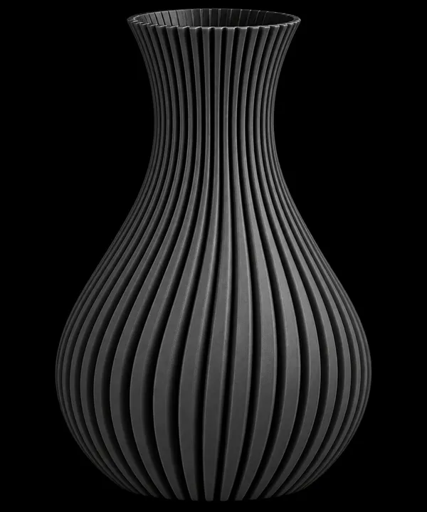 Mint_Green_Ribbed_Decorative_Vase