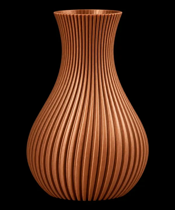 Mint_Green_Ribbed_Decorative_Vase
