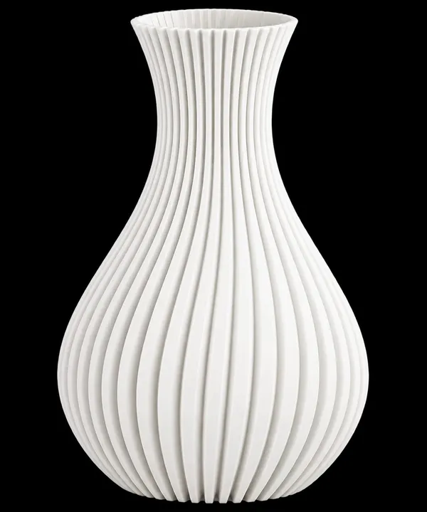 Mint_Green_Ribbed_Decorative_Vase