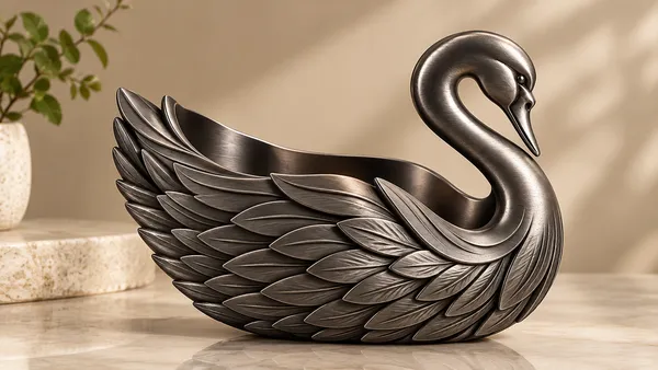 Black_Swan_Sculpted_Utensil_Holder