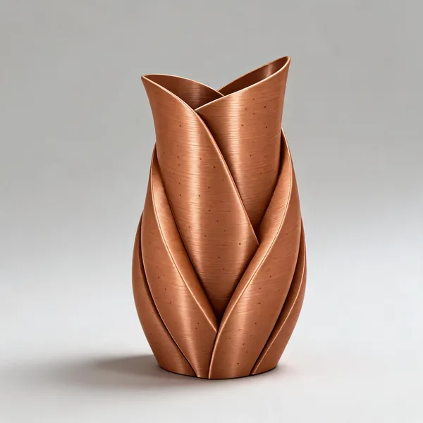 Metallic_Brown_Abstract_Textured_Flower_Vase_Set