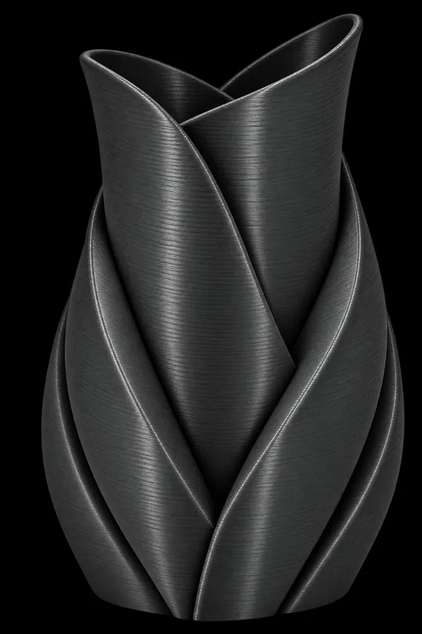 Plastic_Abstract_Textured_Flower_Vase_Set