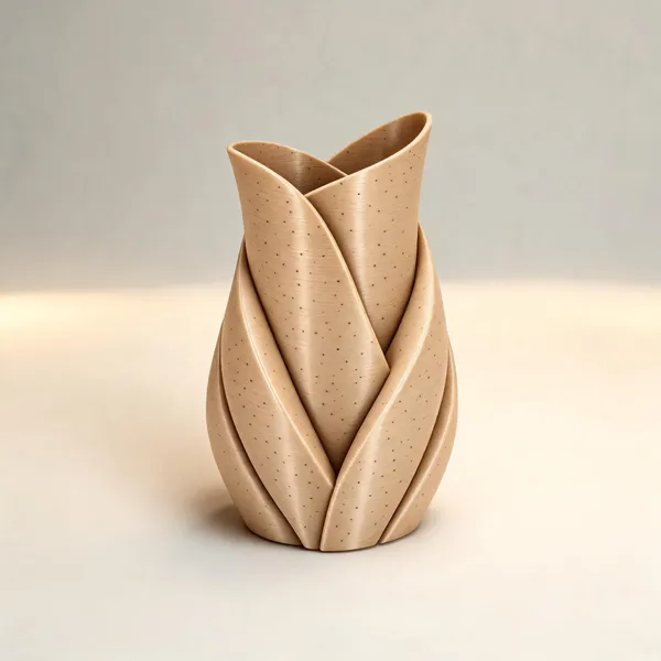Wooden_Abstract_Textured_Flower_Vase_Set