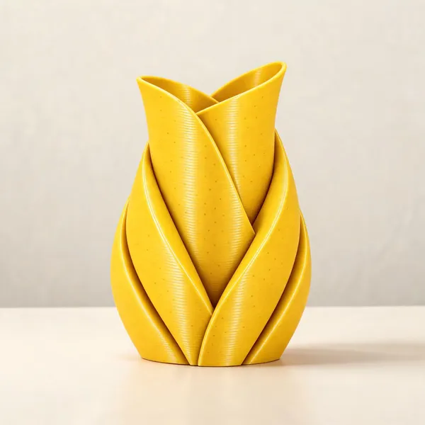 Lemon_Yellow_Abstract_Textured_Flower_Vase_Set