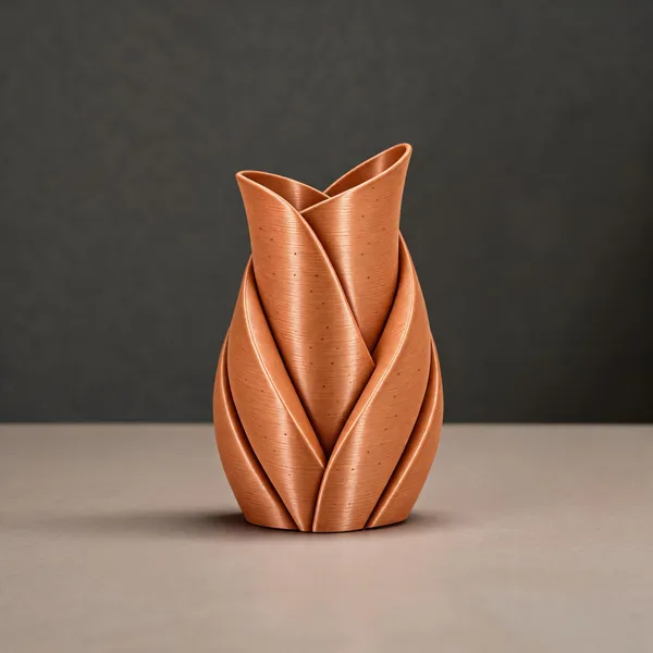 Terracotta_Orange_Abstract_Textured_Flower_Vase_Set