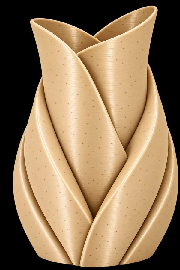 Plastic_Abstract_Textured_Flower_Vase_Set