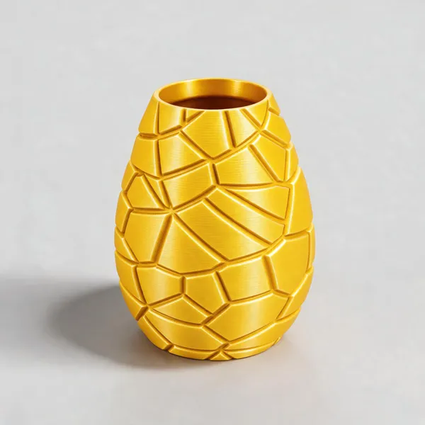 Lemon_Yellow_Ceramic_Modern_Textured_Vase