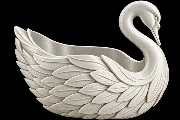 White_Swan_Sculpted_Utensil_Holder