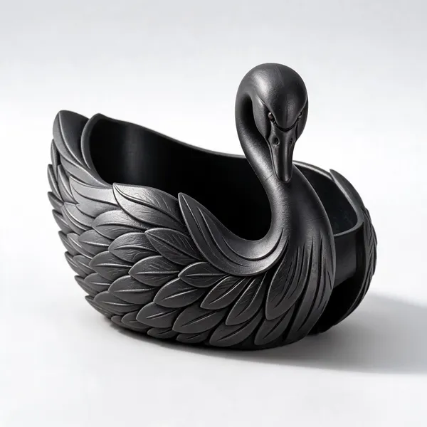 White_Swan_Sculpted_Utensil_Holder