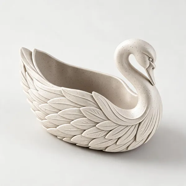 White_Swan_Sculpted_Utensil_Holder