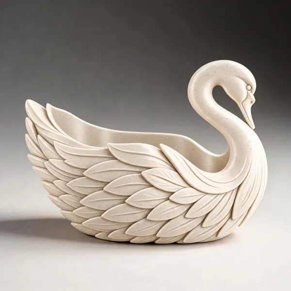 White_Swan_Sculpted_Utensil_Holder
