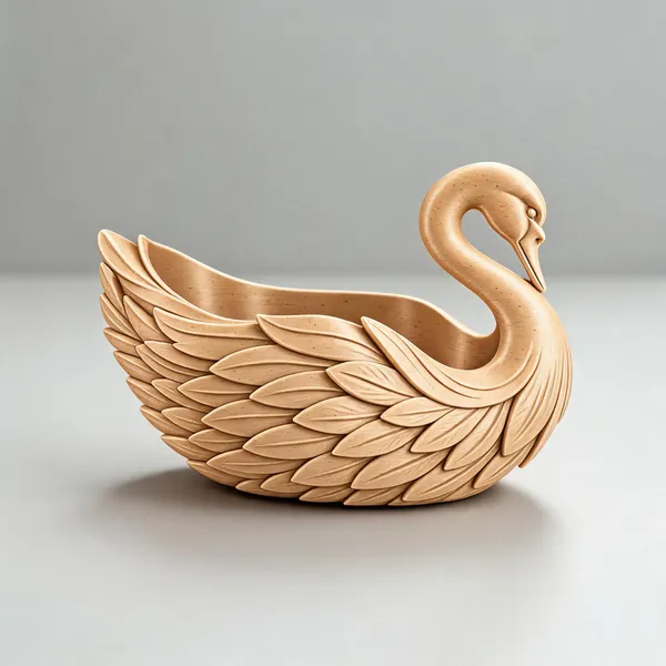 White_Swan_Sculpted_Utensil_Holder