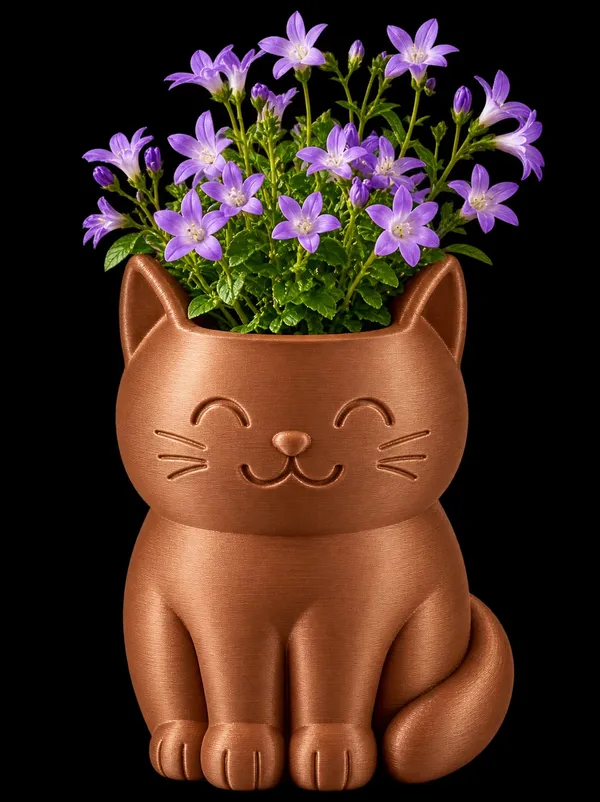 Lavender_Cat_Shaped_Decorative_Flower_Pot