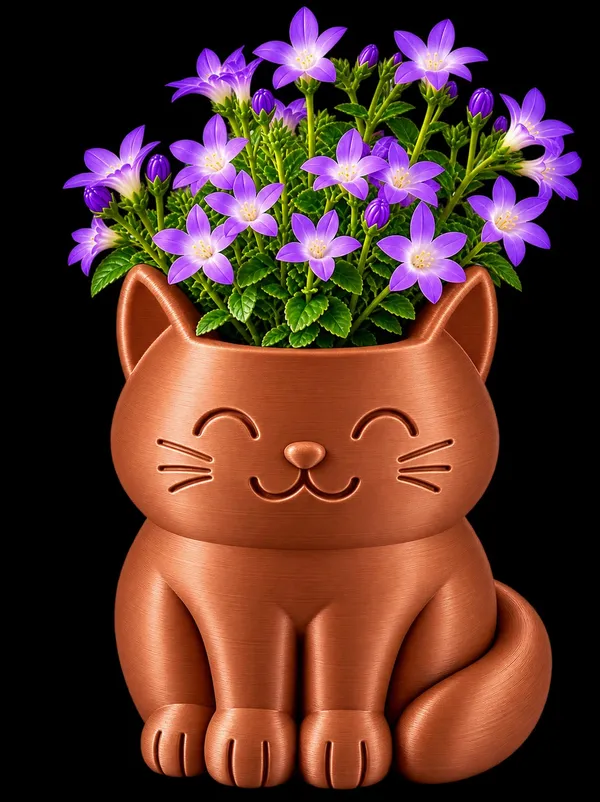 Lavender_Cat_Shaped_Decorative_Flower_Pot