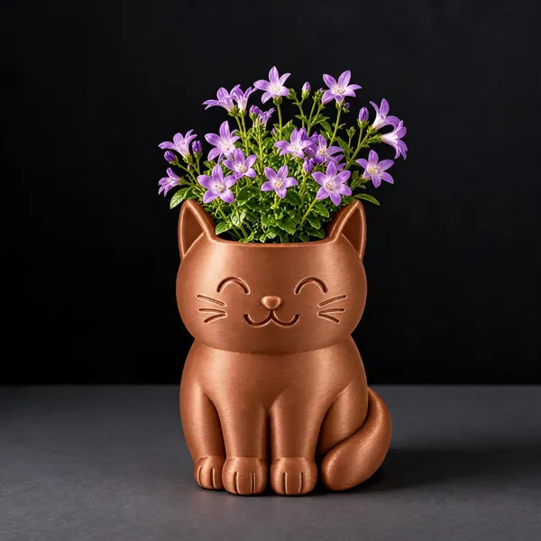 Lavender_Cat_Shaped_Decorative_Flower_Pot