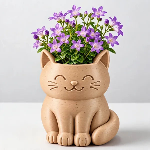 Lavender_Cat_Shaped_Decorative_Flower_Pot