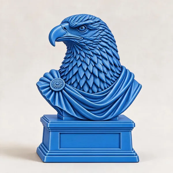 Royal_Blue_Eagle_Bust_Sculpture_With_Pedestal