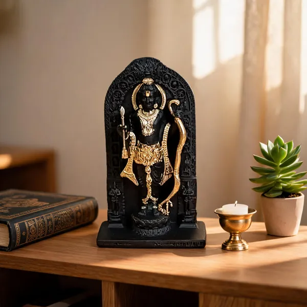 _Divine_Lord_Rama_Idol_in_Arch_Frame_–_Black_&_Gold_Finish_Decorative_Showpiece__-__13_cm_(Polyresin,_Black)