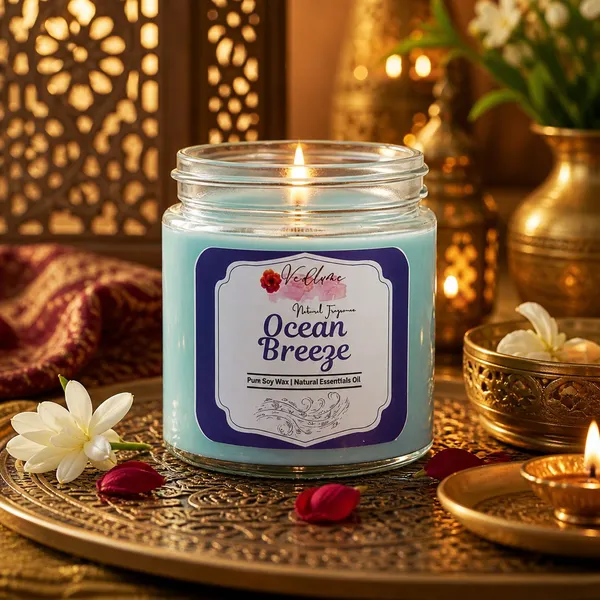 Vedlume_Ocean_Breeze_Scented_Candle_Candle_(Blue,_Pack_of_1)