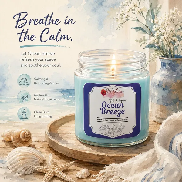 Vedlume_Ocean_Breeze_Scented_Candle_Candle_(Blue,_Pack_of_1)
