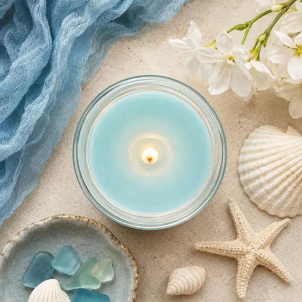 Vedlume_Ocean_Breeze_Scented_Candle_Candle_(Blue,_Pack_of_1)
