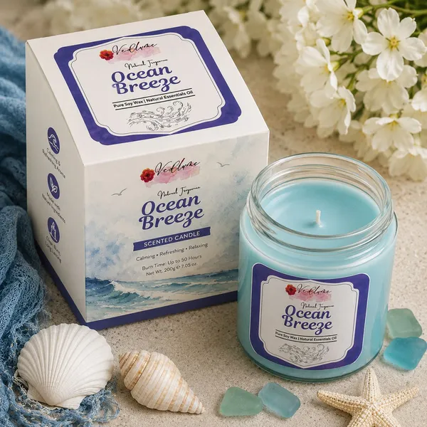 Vedlume_Ocean_Breeze_Scented_Candle_Candle_(Blue,_Pack_of_1)