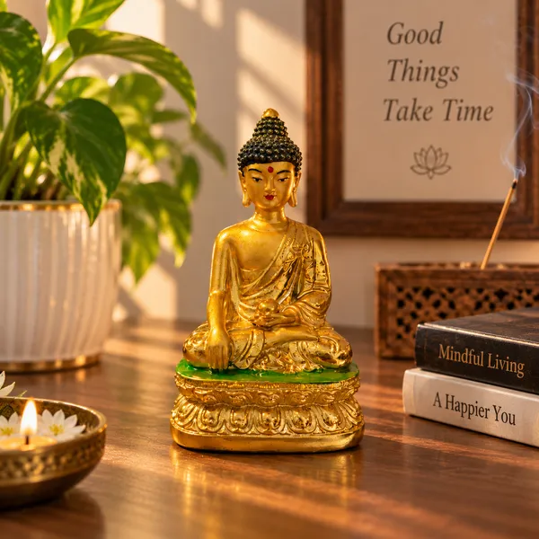 Golden_Buddha_Meditation_Statue_–_Elegant_Decorative_Idol_for_Home_&_Office