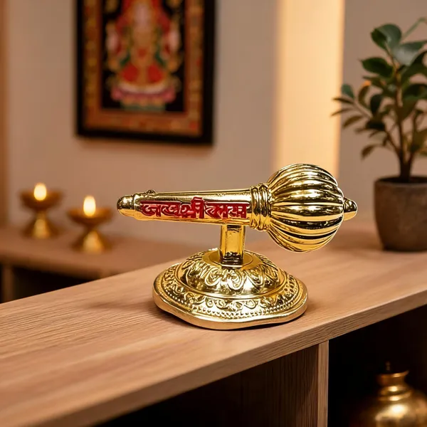 _Premium_Golden_Vintage_Armillary_Globe_Miniature_Showpiece_With_Jai_Shree_Ram_Decorative_Showpiece__-__3_cm_(Metal,_Gold)
