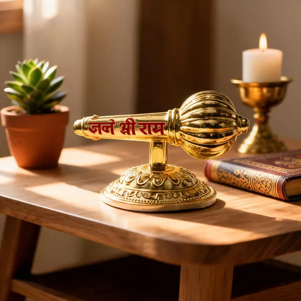 _Premium_Golden_Vintage_Armillary_Globe_Miniature_Showpiece_With_Jai_Shree_Ram_Decorative_Showpiece__-__3_cm_(Metal,_Gold)