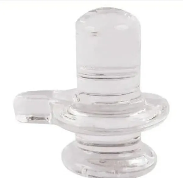 _Transparent_Crystal_Shivling_for_Puja_|_Sphatik_Shivling_for_Home_Temple_Decorative_Showpiece__-__4_cm_(Silver,_Clear)
