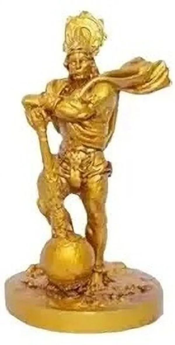 _Golden_Warrior_Decorative_Showpiece_|_Powerful_Pose_Hero_Figurine_Decorative_Showpiece__-__10_cm_(Metal,_Gold)