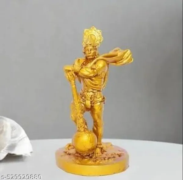_Golden_Warrior_Decorative_Showpiece_|_Powerful_Pose_Hero_Figurine_Decorative_Showpiece__-__10_cm_(Metal,_Gold)