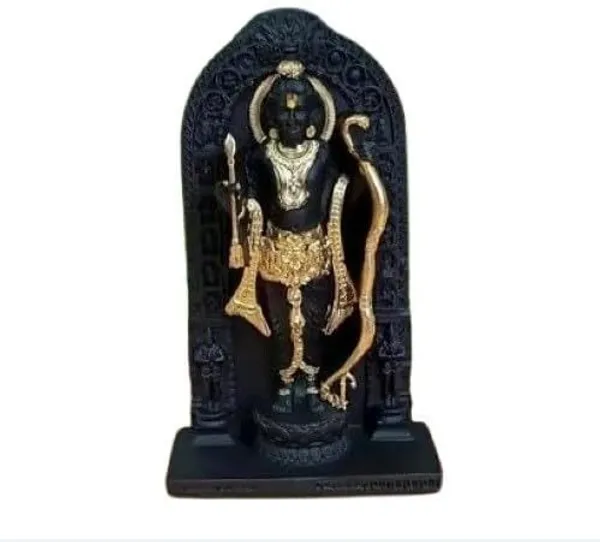 _Divine_Lord_Rama_Idol_in_Arch_Frame_–_Black_&_Gold_Finish_Decorative_Showpiece__-__13_cm_(Polyresin,_Black)