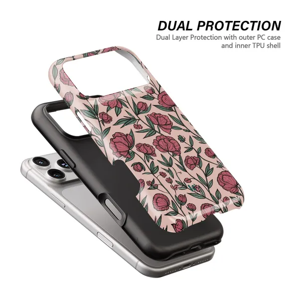 Peony_Tpu_Polycarbonate_Tough_Case_Matte