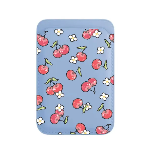 Grey_Floral_MagSafe_Enclosed_Wallet_for_Smartphones