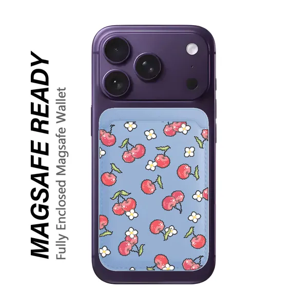Maya_Blue_Fabric_Magsafe_Enclosed_Phone_Wallet_Case