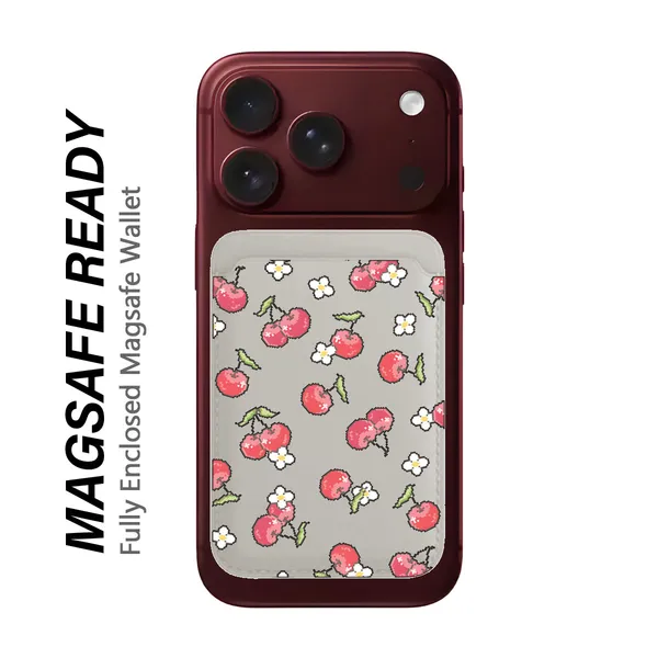 Grey_Floral_MagSafe_Enclosed_Wallet_for_Smartphones