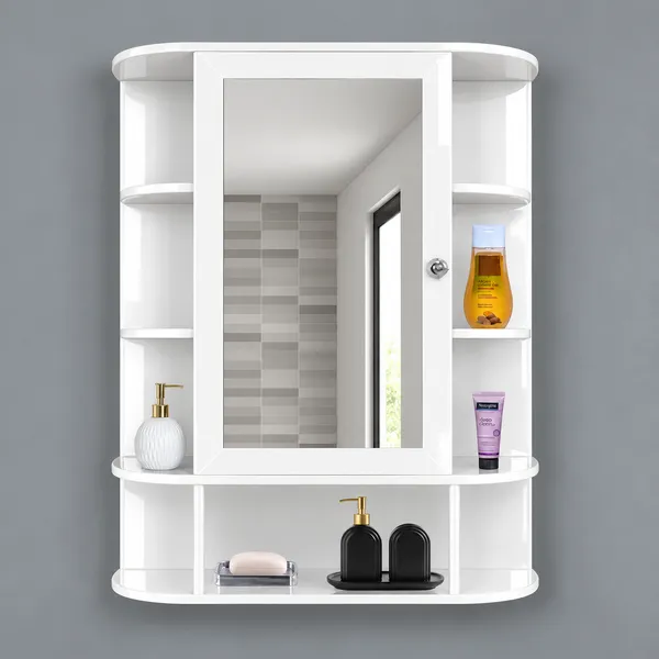 Craftsaura_Premium_Wall-Mounted_Bathroom_Mirror_Cabinet_|_Multi-Shelf_Storage_Organizer_with_Stylish_Glossy_Finish
