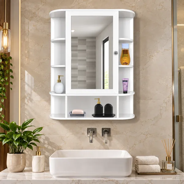 Craftsaura_Premium_Wall-Mounted_Bathroom_Mirror_Cabinet_|_Multi-Shelf_Storage_Organizer_with_Stylish_Glossy_Finish