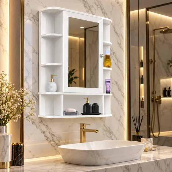 Craftsaura_Premium_Wall-Mounted_Bathroom_Mirror_Cabinet_|_Multi-Shelf_Storage_Organizer_with_Stylish_Glossy_Finish