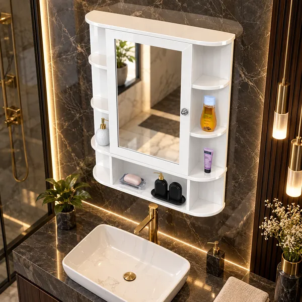 Craftsaura_Premium_Wall-Mounted_Bathroom_Mirror_Cabinet_|_Multi-Shelf_Storage_Organizer_with_Stylish_Glossy_Finish