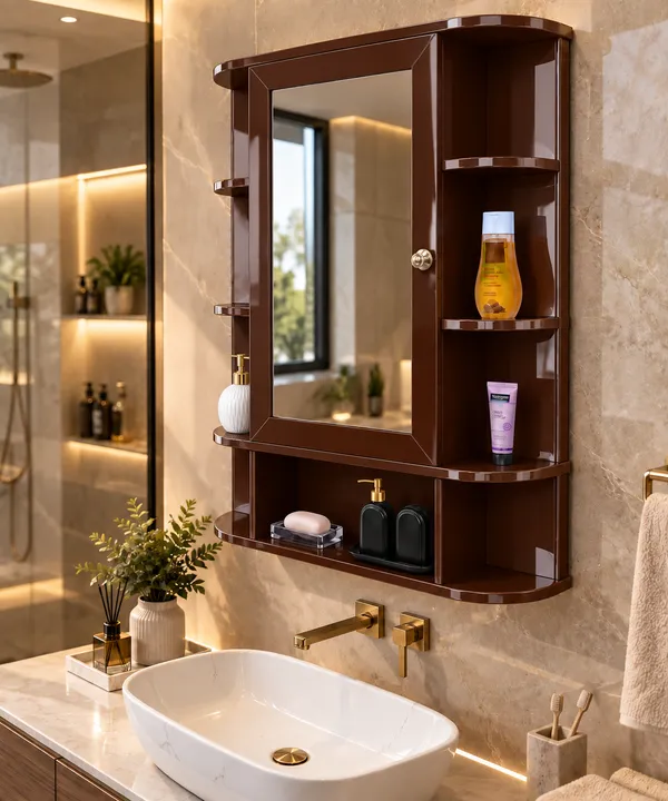 Craftsaura_Premium_Wall-Mounted_Bathroom_Mirror_Cabinet_|_Multi-Shelf_Storage_Organizer_with_Stylish_Glossy_Finish