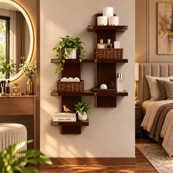 Craftsaura__Natural_Brown_Intersecting_Wooden_Wall_Shelf